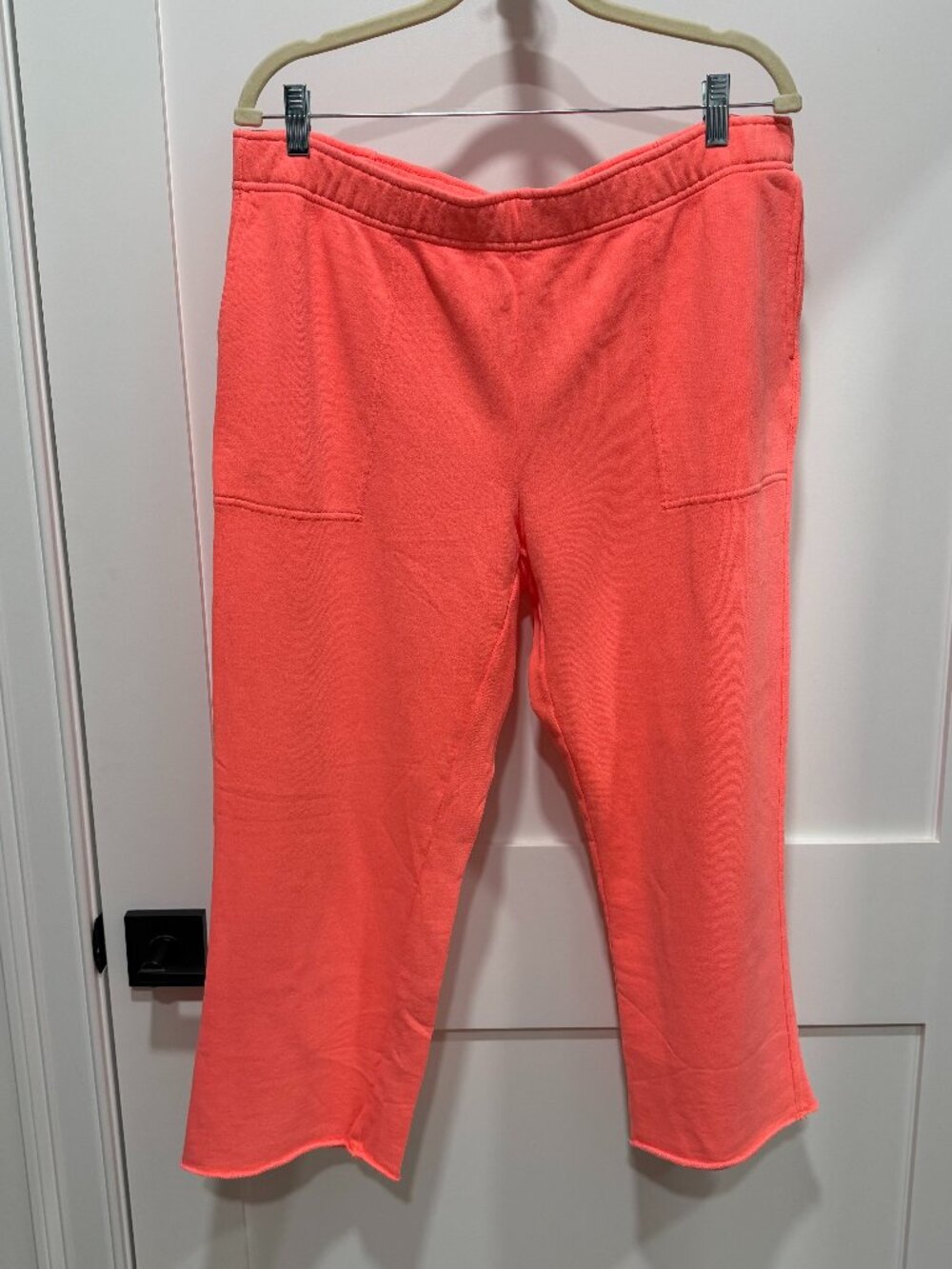 Aerie Neon Wide Leg Crop Sweatpants